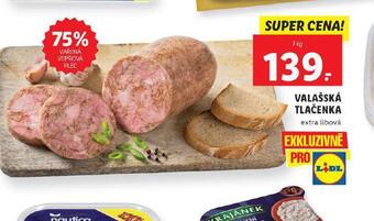 Lidl Valašská tlačenka nabídka