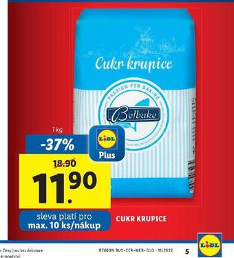 Lidl Cukr krupice nabídka