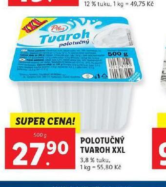 Lidl Polotučný tvaroh xxl nabídka