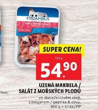Lidl Uzená makrela nabídka