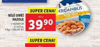 Lidl Bílé obří fazole nabídka