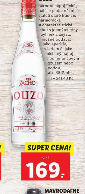 Lidl Ouzo nabídka