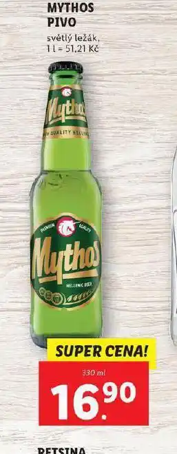 Lidl Mythos pivo nabídka