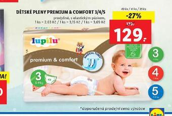 Lidl Lupilu dětské pleny nabídka