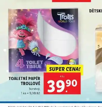 Lidl Toaletní papír trollové nabídka