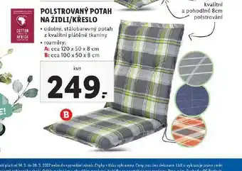 Lidl Polstrovaný potah na židli nabídka
