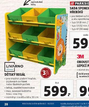 Lidl Dětský regál nabídka