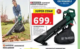 Lidl Elektrický vysavač a foukač na listí nabídka