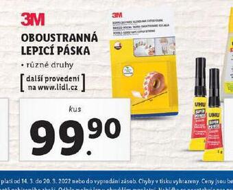 Lidl Oboustranná lepicí páska nabídka
