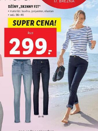 Lidl Džíny skinny fit nabídka