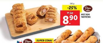 Lidl Hot dog taštička nabídka