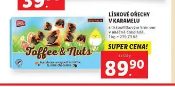 Lidl Lískové ořechy v karamelu nabídka