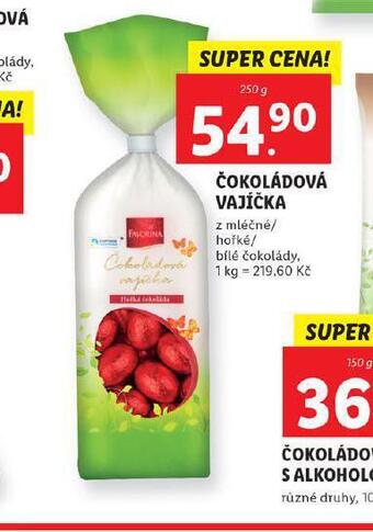 Lidl Čokoládová vajíčka nabídka
