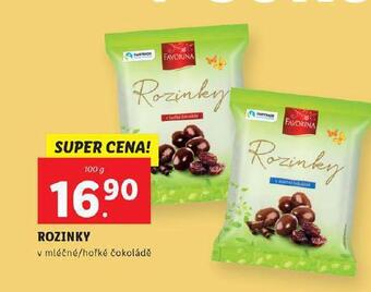 Lidl Rozinky v čokoládě nabídka
