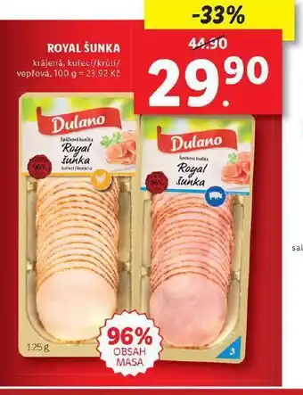 Lidl Royal šunka nabídka