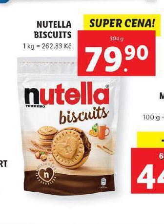 Lidl Nutella biscuits nabídka