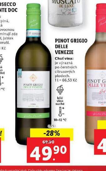 Lidl Pinot grigio delle venezie nabídka