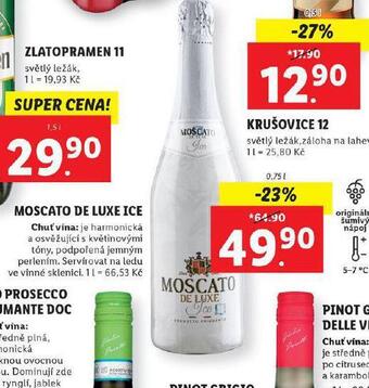Lidl Moscato de luxe ice nabídka