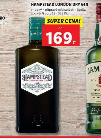 Lidl Hampstead london dry gin nabídka