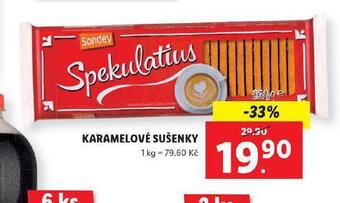 Lidl Karamelové sušenky nabídka