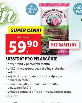Lidl Substrát pro pelargonie nabídka