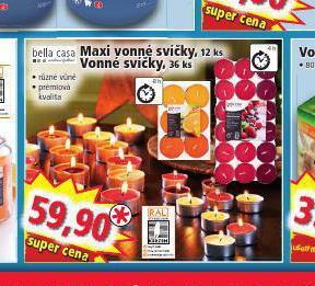 Norma Maxi vonné svíčky nabídka