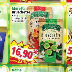 Norma Maretti bruschette nabídka