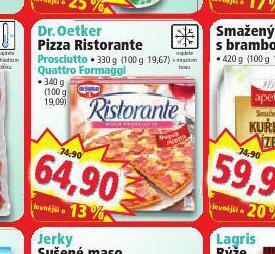 Norma Dr. oetker pizza ristorante nabídka