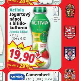 Norma Activia jogurtový nápoj nabídka