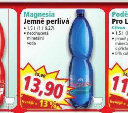 Norma Magnesia jemně perlivá nabídka