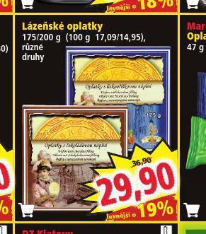 Norma Lázeňské oplatky nabídka