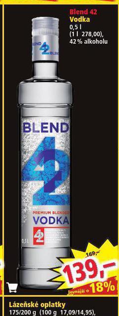 Norma Blend 42 vodka nabídka