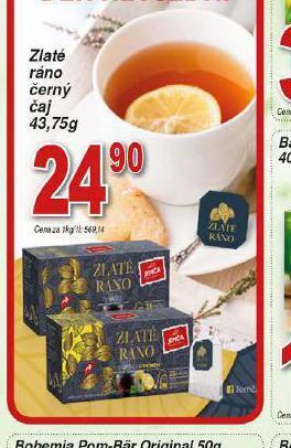 Lidl Zlaté ráno černý čaj nabídka