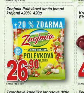 Lidl Znojmia polévková směs jemně krájená nabídka