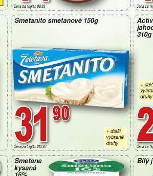 Lidl Smetanito smetanové nabídka