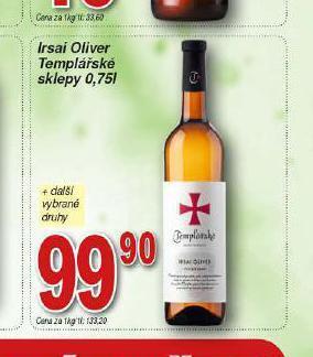 Lidl Irsai oliver templářské sklepy nabídka
