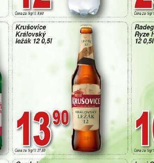 Lidl Pivo krušovice 12 královský ležák nabídka