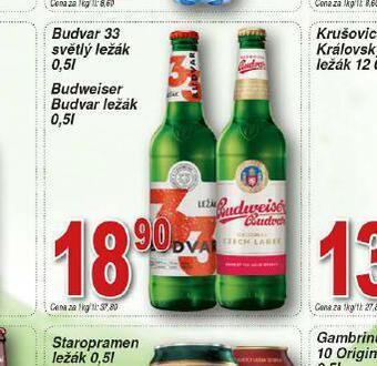 Lidl Pivo budweiser budvar original nabídka