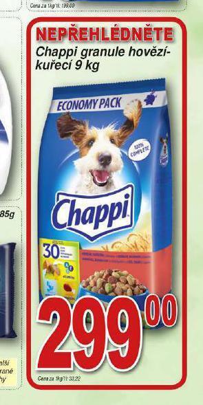 Lidl Chappi granule pro psy nabídka