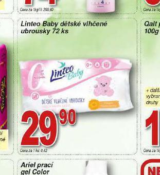 Lidl Linteo baby dětské vlhčené ubrousky nabídka