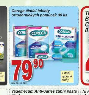 Lidl Corega čistící tablety nabídka