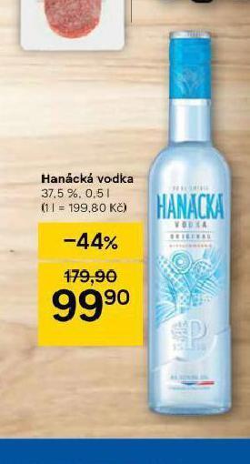 Tesco Hanácká vodka nabídka