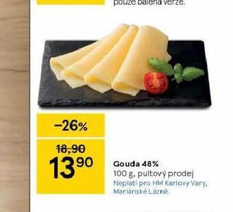 Tesco Gouda 48% nabídka