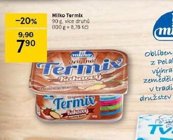 Tesco Milko termix nabídka