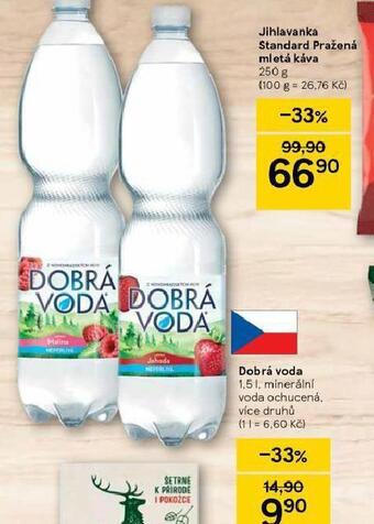 Tesco Dobrá voda ochucená nabídka