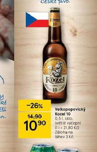 Tesco Pivo velkopopovický kozel 10 nabídka