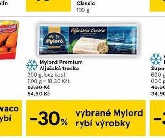 Tesco Mylord premium aljašská treska nabídka