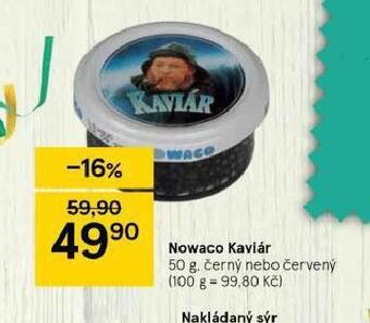 Tesco Nowaco kaviár nabídka