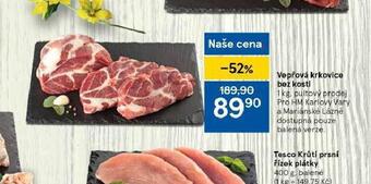 Tesco Vepřová krkovice bez kosti nabídka