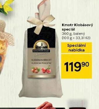 Tesco Kmotr klobásový speciál nabídka